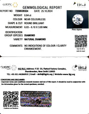 0.84/Cents Natural Diamond with Govt. Lab Certificate-160000